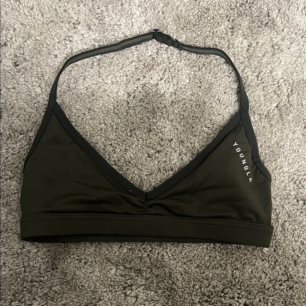 YoungLA Olive Green Sports Bra